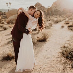 asos edition embroidered flutter sleeve wedding dress